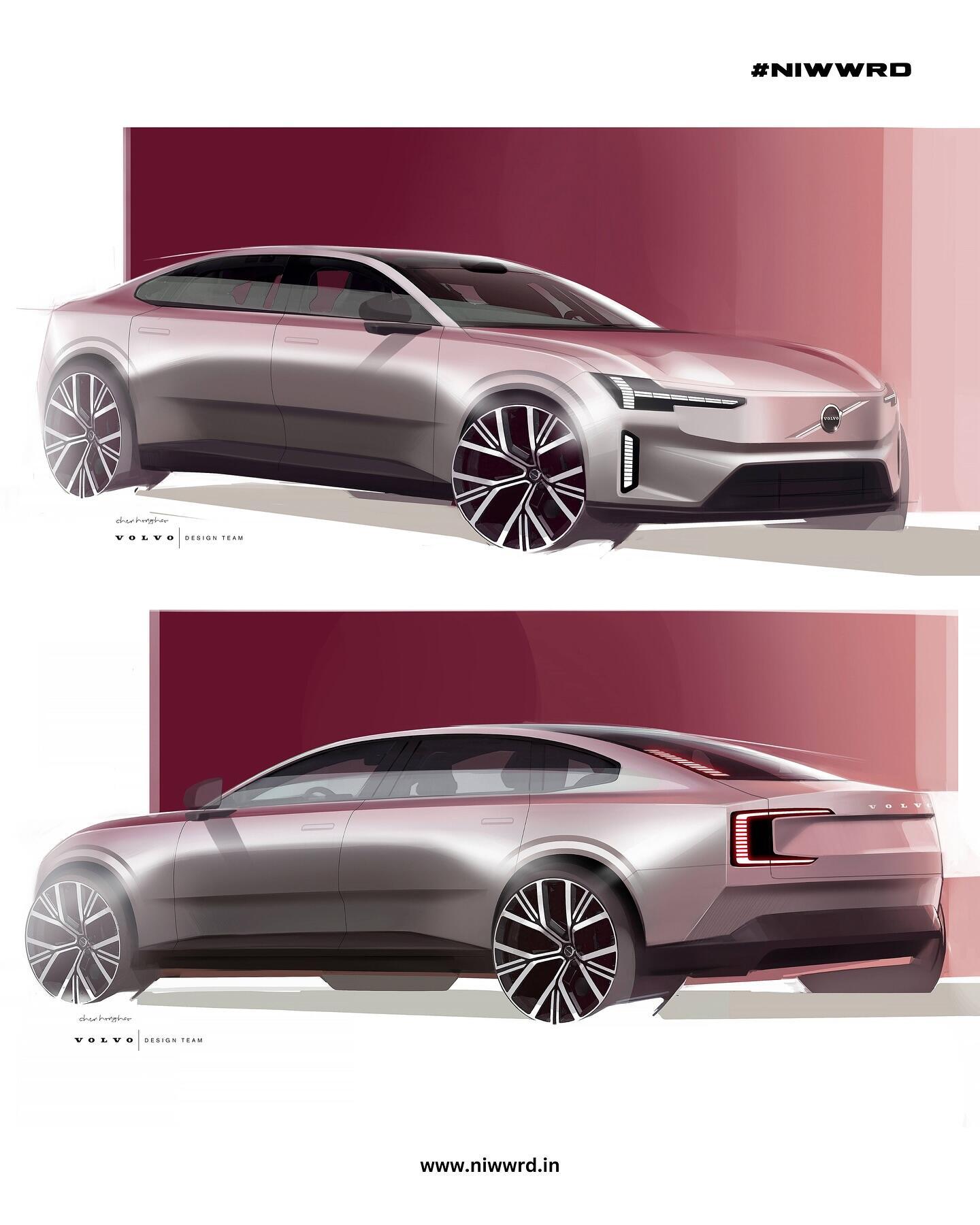 一组来自沃尔沃的设计手稿