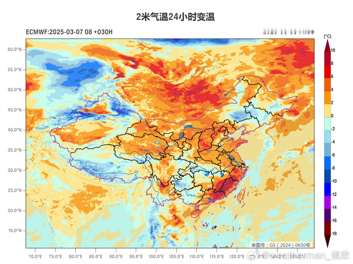 【气温波动加大】未来一段时间，气温的波动会加大。明天总体上升温，福建中西部、江西