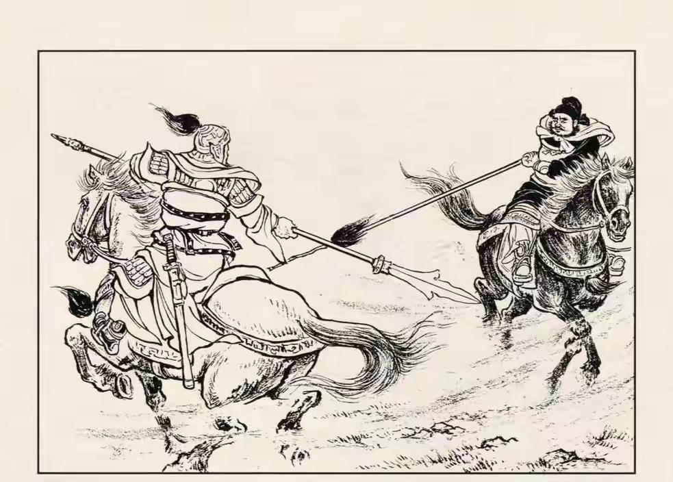 三国演义连环画：这员大将是谁？竟然出马硬刚猛张飞！看来他也是强一流的猛将，比张辽