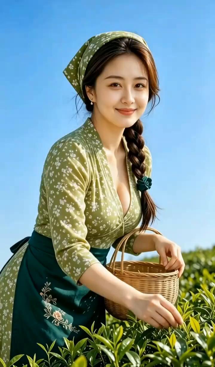 这山坡上的茶真鲜香，今年又是一个丰收年。你看这叶子多嫩，风也刚好，不热也不凉。