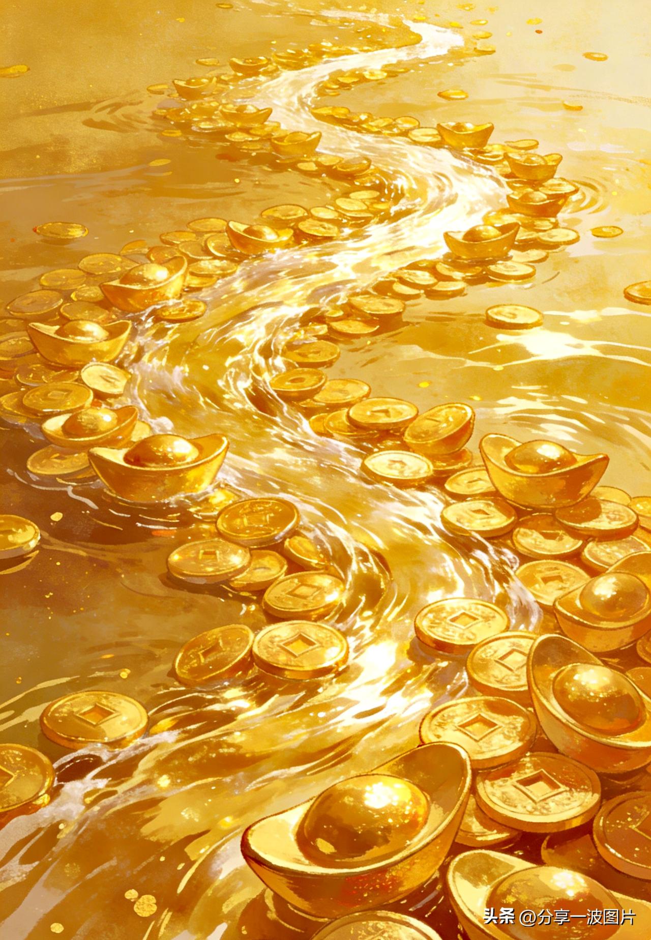 聚水为财，流水生财！祝你财源滚滚来！