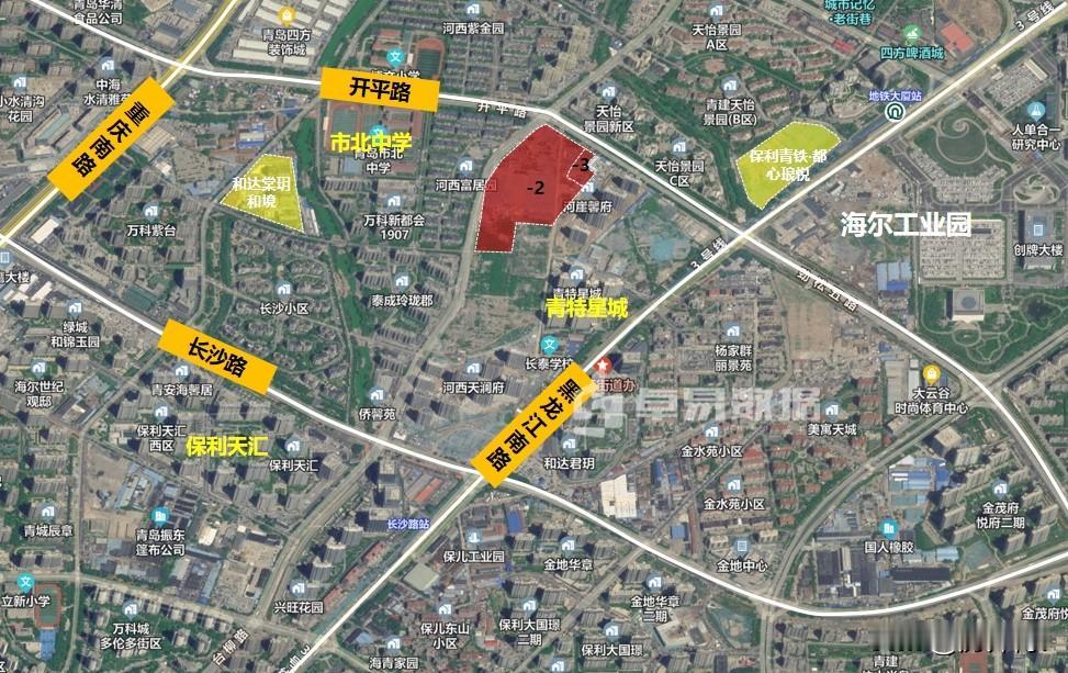 市北新都心板块，继续拍地啊！

开平路、台柳路路口，两块地。其中，SF09030