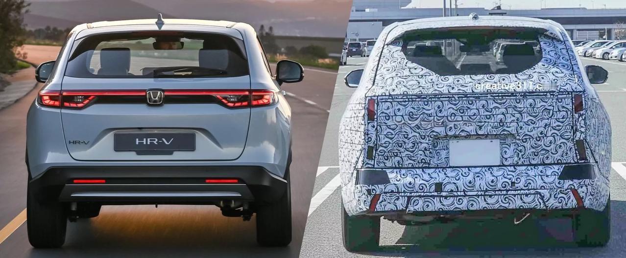 近日有媒体拍摄到本田新一代全球版 HR-V的尾部测试谍照，HR-V定位为紧凑型S
