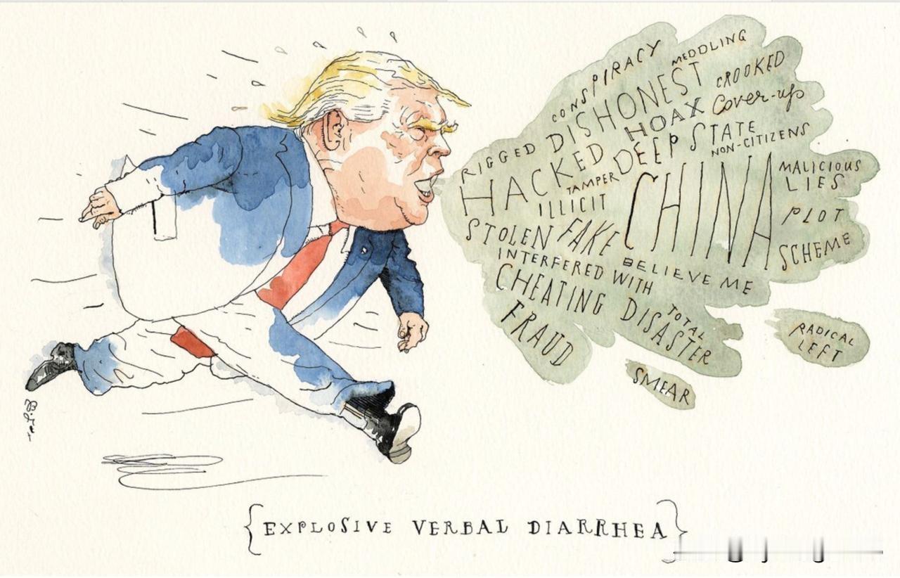 🇺🇸“滔滔不绝的语言腹泻。”《纽约客》杂志如此形容唐纳德·特朗普。

然而，