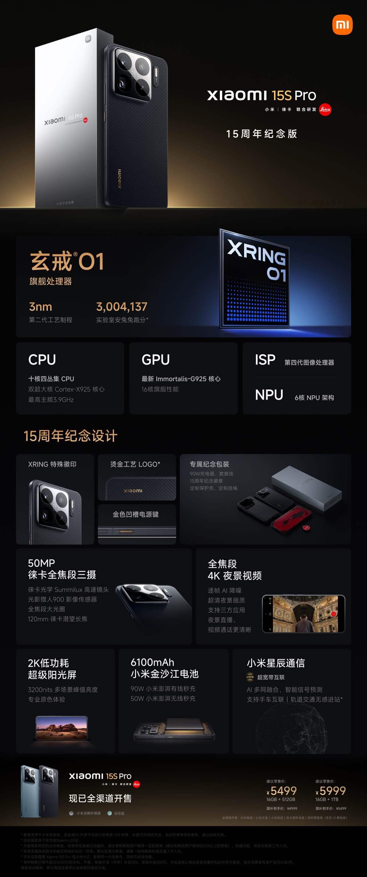 一条微博看懂小米今天发布的小米 15S Pro，Pad 7 Ultra ，WAT