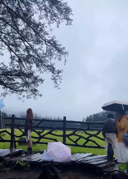 玉龙雪山7月19实况，阴天啦