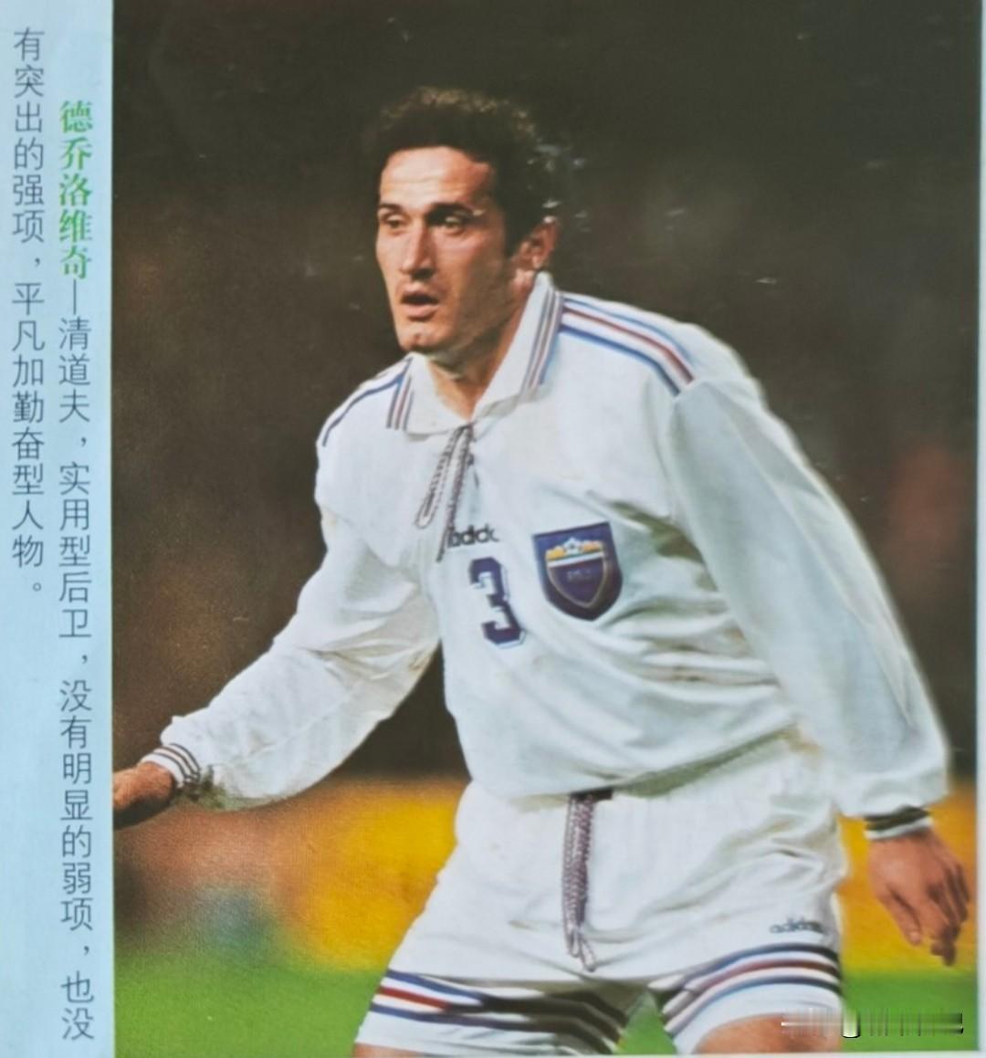 诸位有没有了解德乔洛维奇这个球员的，1998法国世界杯上是南联盟队的球员。中后卫