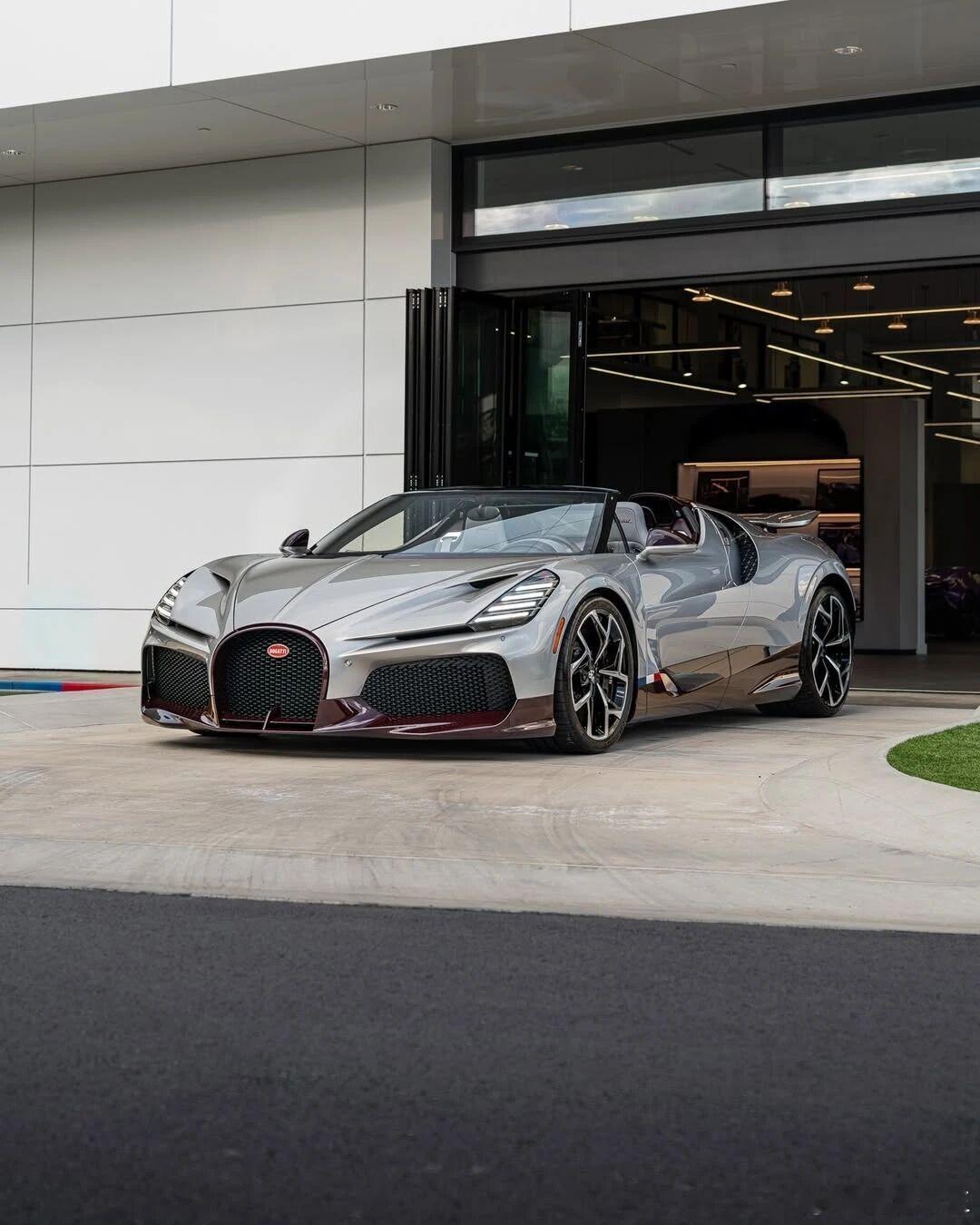 低调奢华有内涵布加迪mistral 用这个配色确实低调布加迪汽车美图