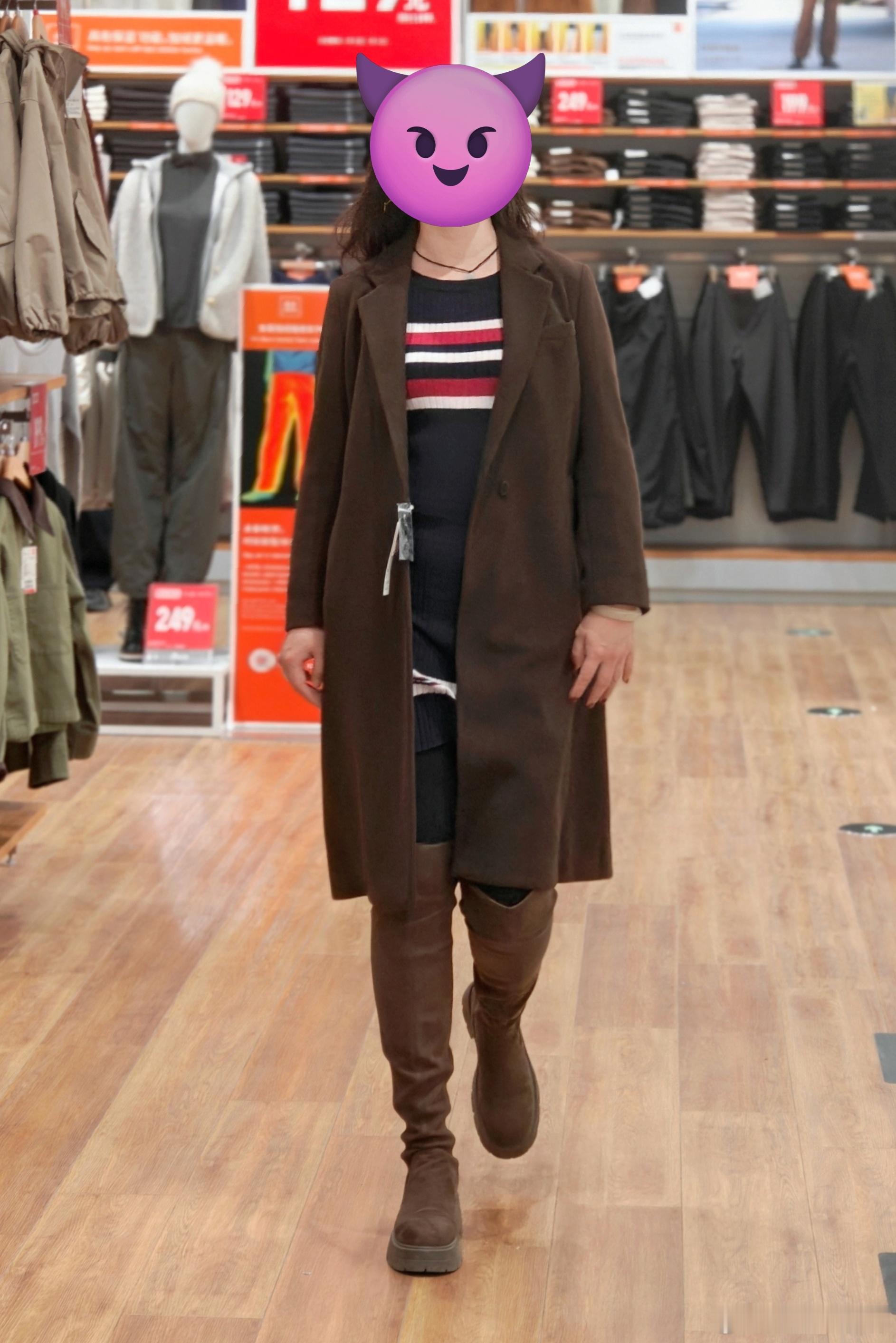 🔻今日份7老师盛世美颜🔻在优衣库买不到足够长的风衣🔻干脆买男装得了