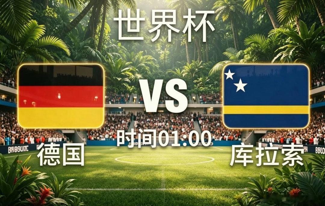 世界杯 01:00 德国🇩🇪vs🇨🇼库拉索开球：德国倾向：让胜年龄：3:
