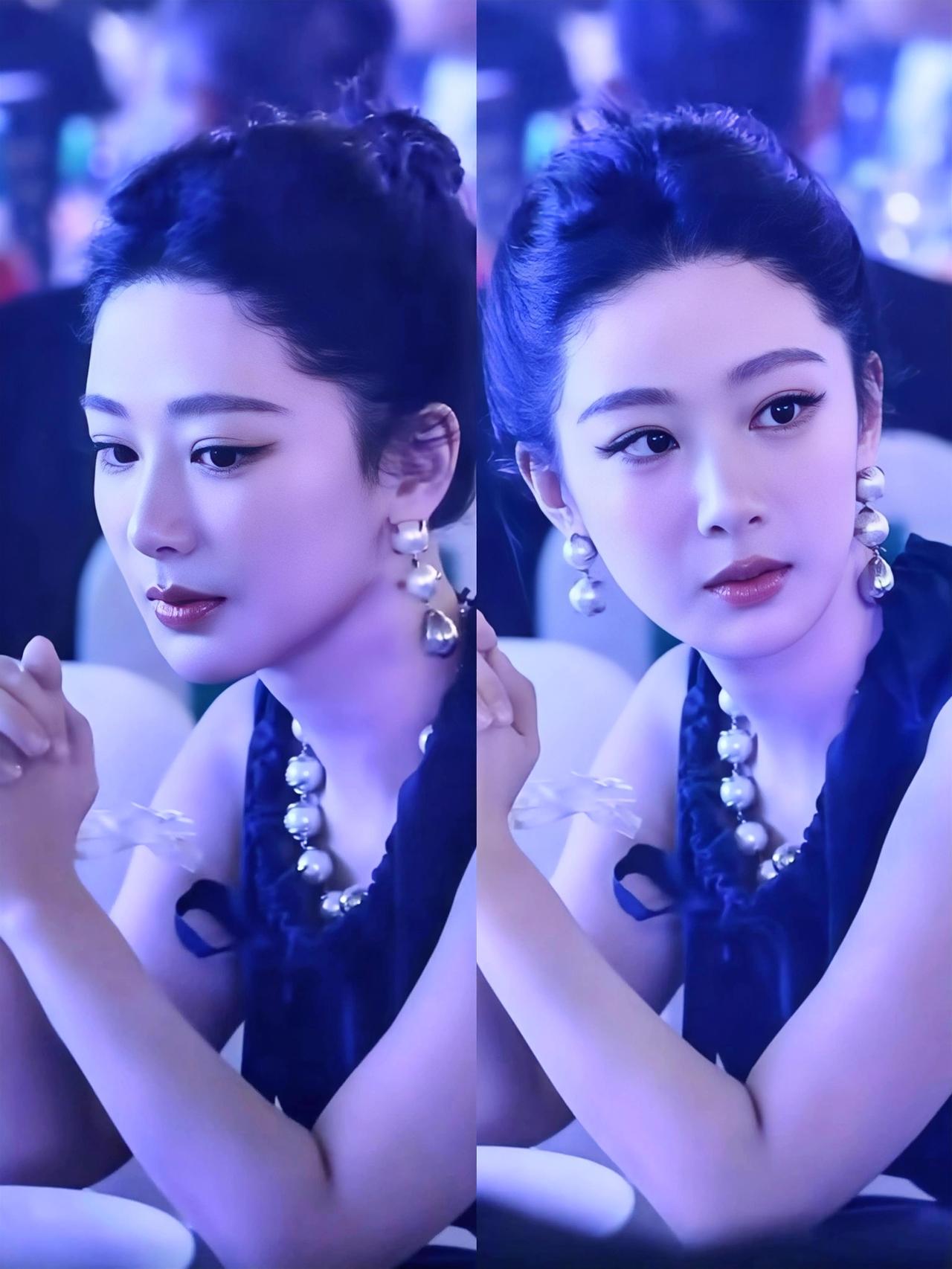 杨紫从童星到现在的变化好大
比珠宝更引人注意的
是姐的美貌，大气，端庄
太有女王