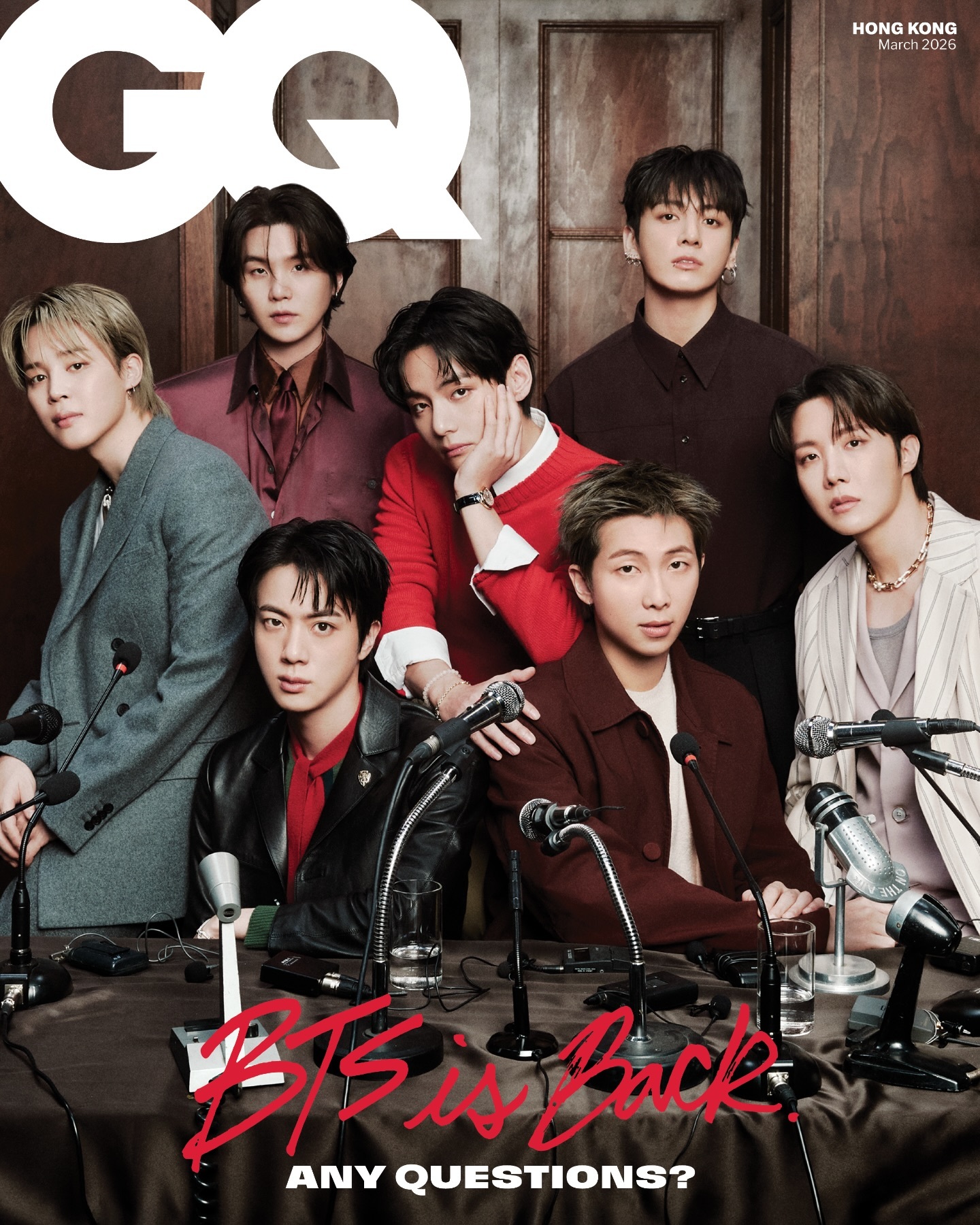 BTS x GQ Hong Kong March 2026中国港版GQ发布三月刊