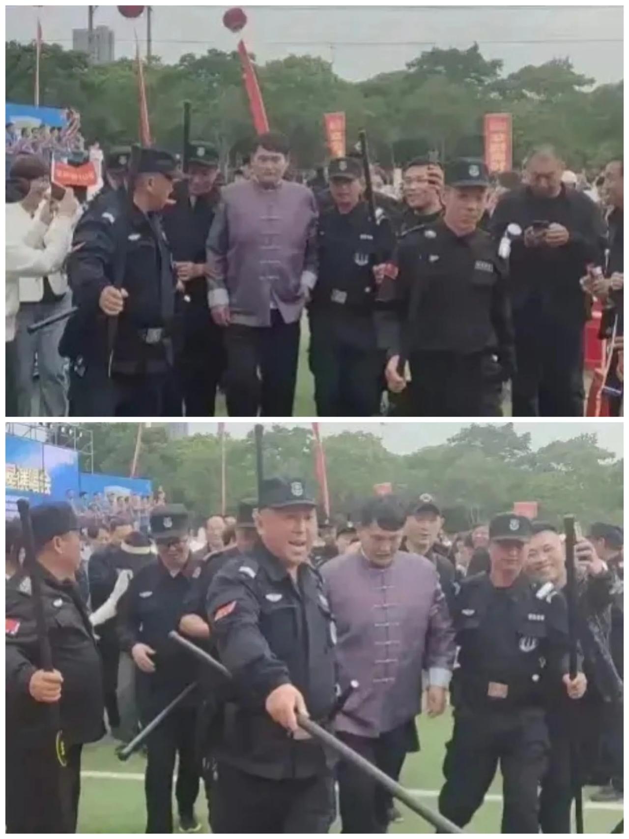 大衣哥飘了？保安手持铁棍开路，粉丝直呼：这是去唱戏还是演武侠？



古有“衣锦