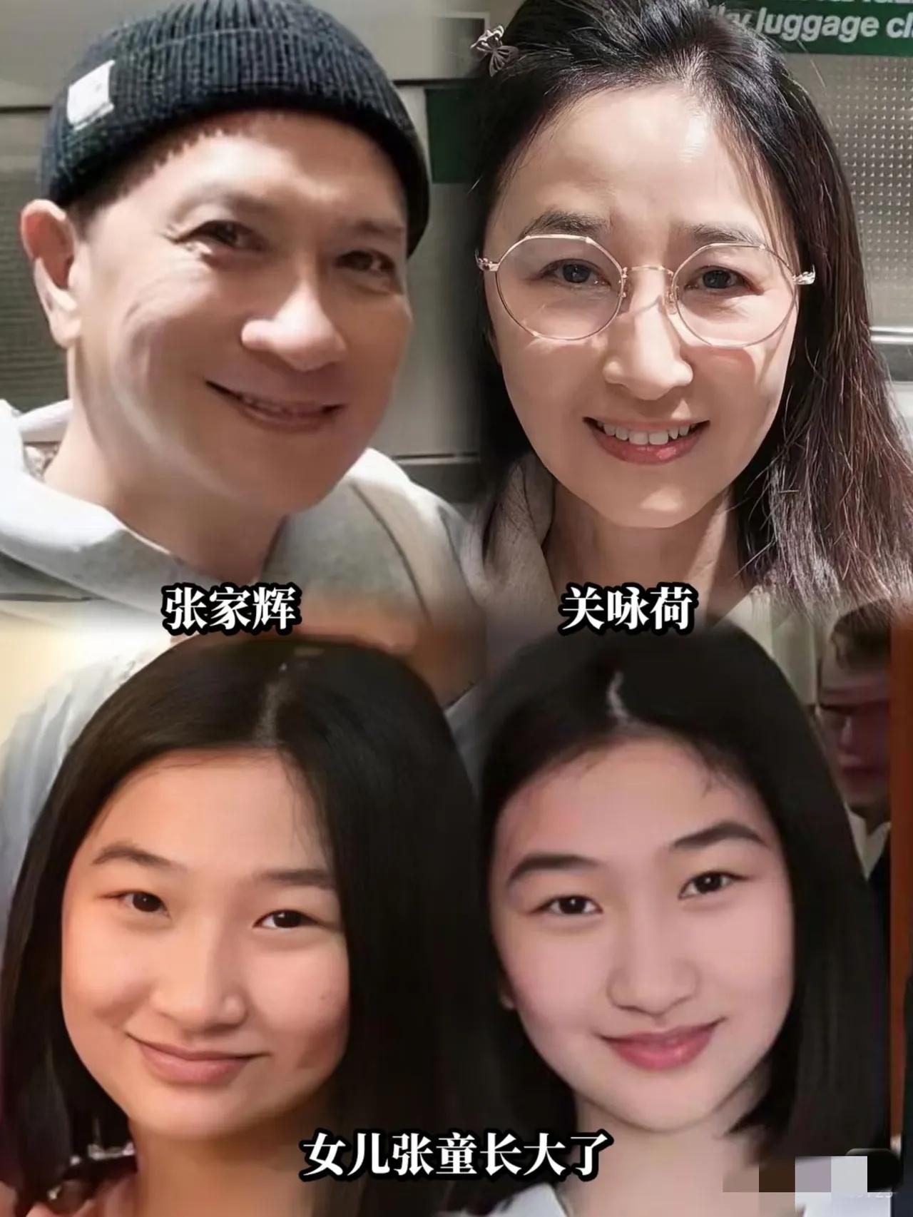 张家辉的遗传基因真强啊，他女儿张童跟他长得好像，特别是微笑时，父女俩的表情简直是