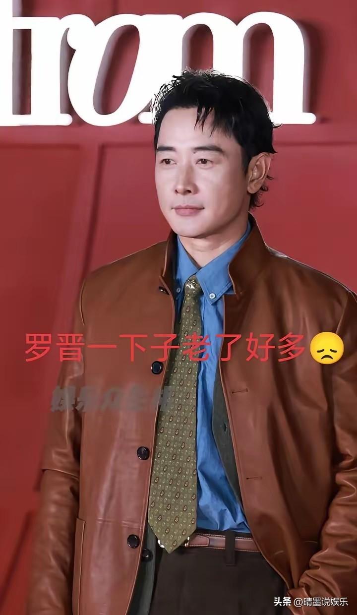 罗晋，不是吧！
大叔赛道已经够拥挤了，
原本斯文帅气的他还挤进来凑啥热闹呀！
他
