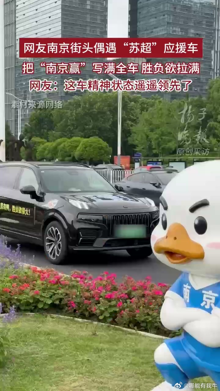 南京赢应援车精神状态遥遥领先南京赢应援车：没有情绪，只有赢，建议纳入城市精神代表