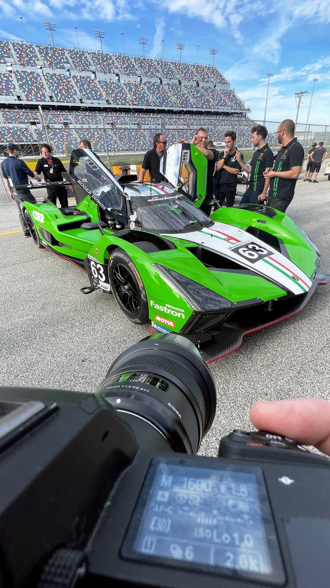 #IMSA# 戴通纳性能平衡测试，兰博基尼SC63以新涂装亮相，发布涂装的黑色部