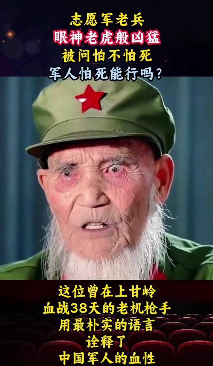 看到这张照片，我才知道什么是杀气。

老爷子的眼神让人本能想往后退半步。那种气势