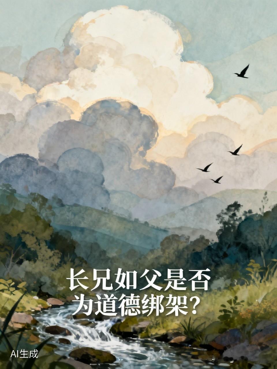 “长兄如父”是否为道德绑架
真得看具体情况
就像我家大伯
整日不干好事
逢人便骂