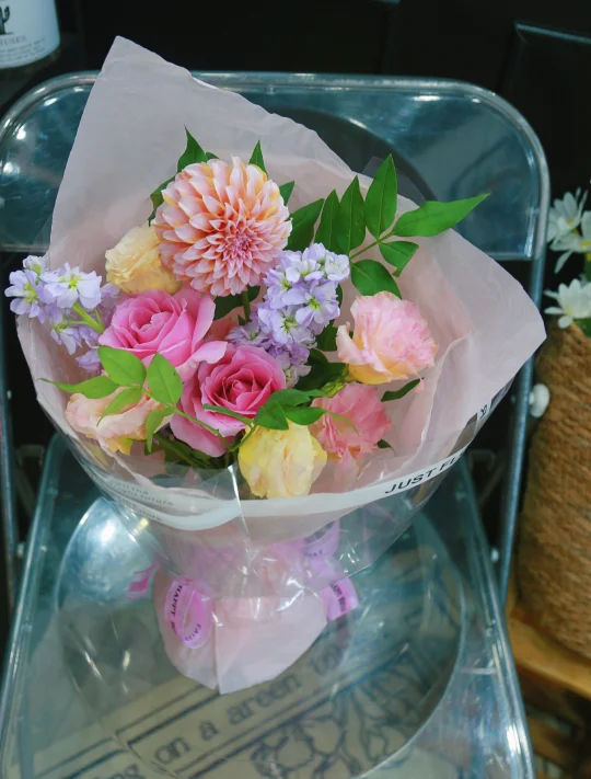 株洲花店/一束粉色系花花💐