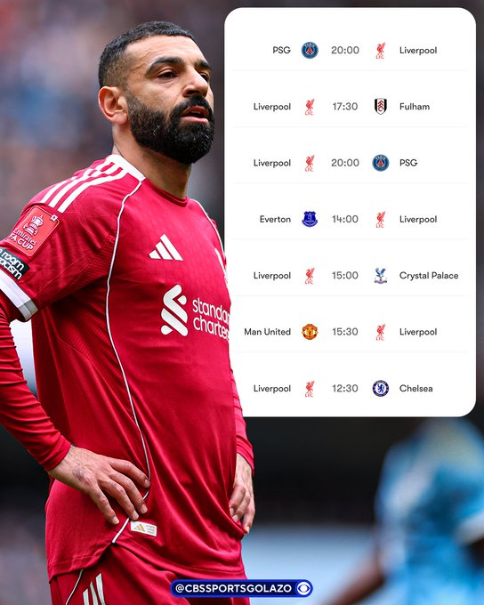 利物浦在2025-26赛季末将迎来一系列艰难的赛程 