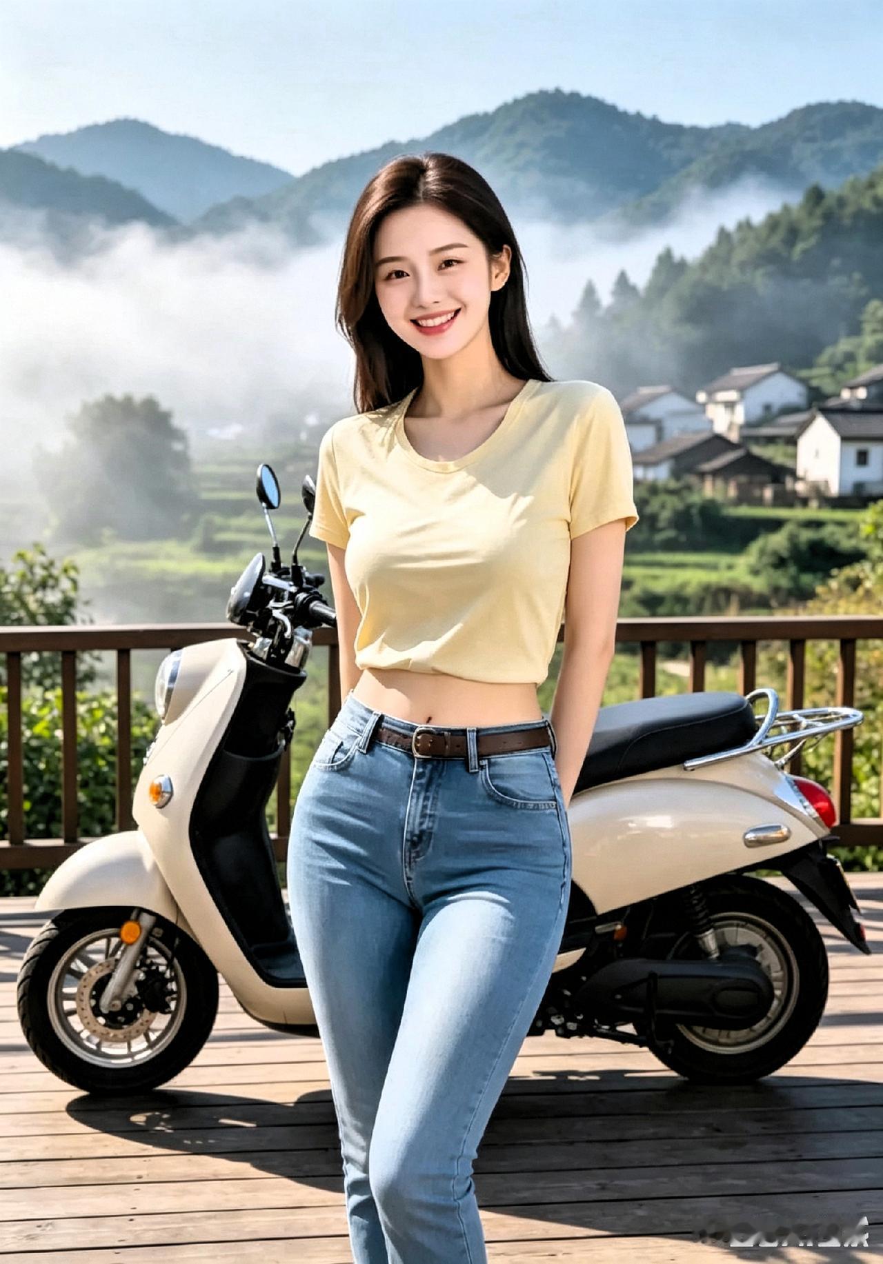 骑着小车逛深山，云雾梯田古村落尽收眼底

我一时兴起骑上代步小车往深山里闲逛，停