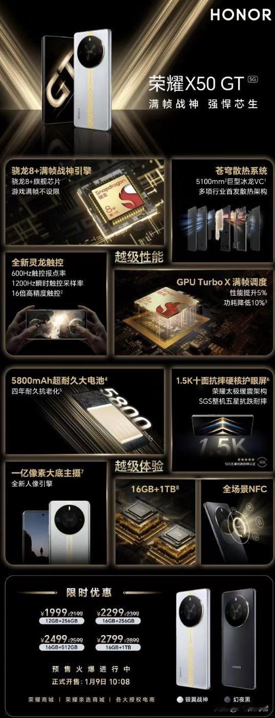 荣耀X50GT值得购买吗？
    前有90GT，随后就又来了X50GT版，很多