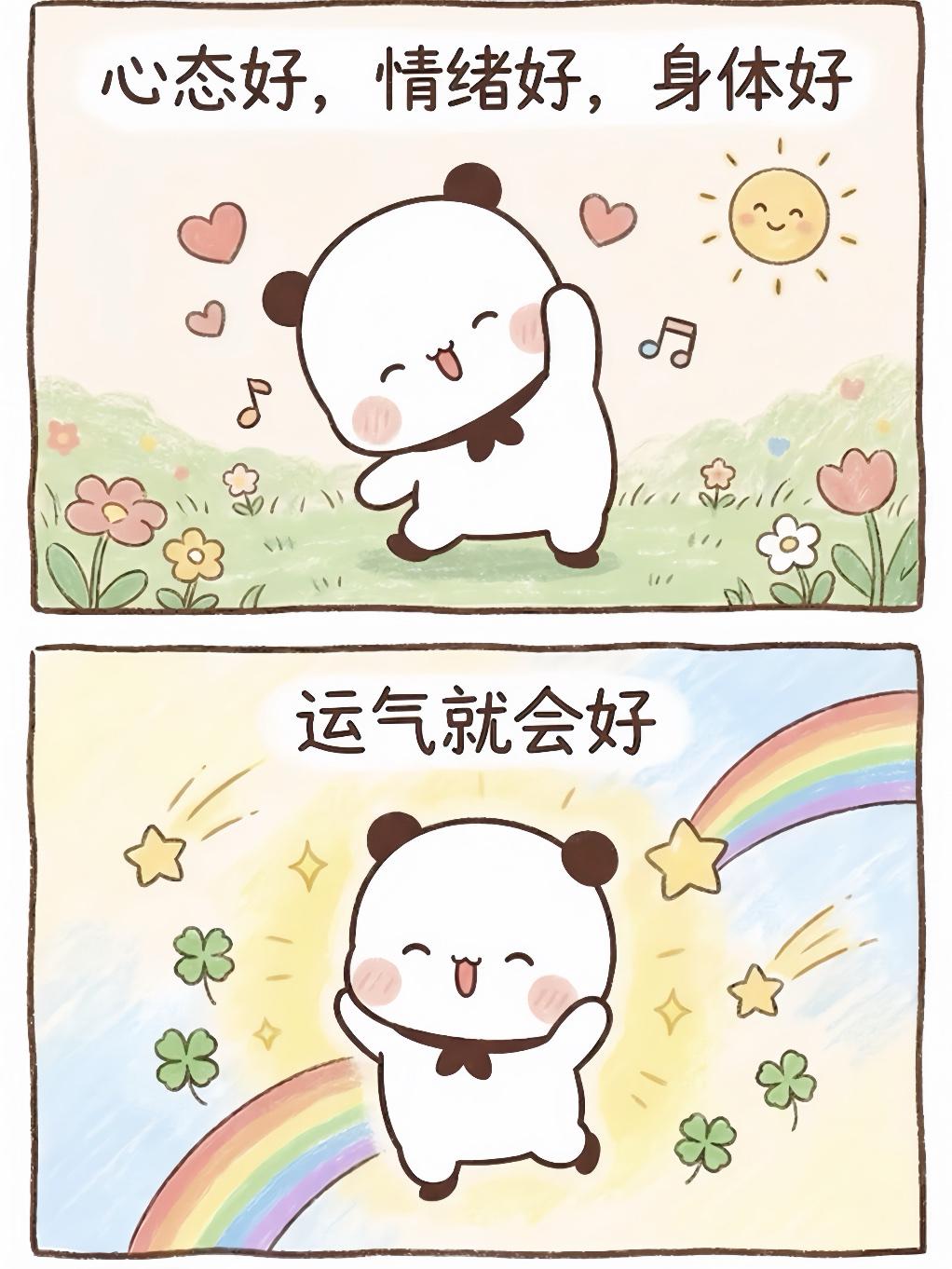 糯米小熊：心态好，运气就好！
调整心态，去解决，去行动，每天开开心心，睡好觉，吃
