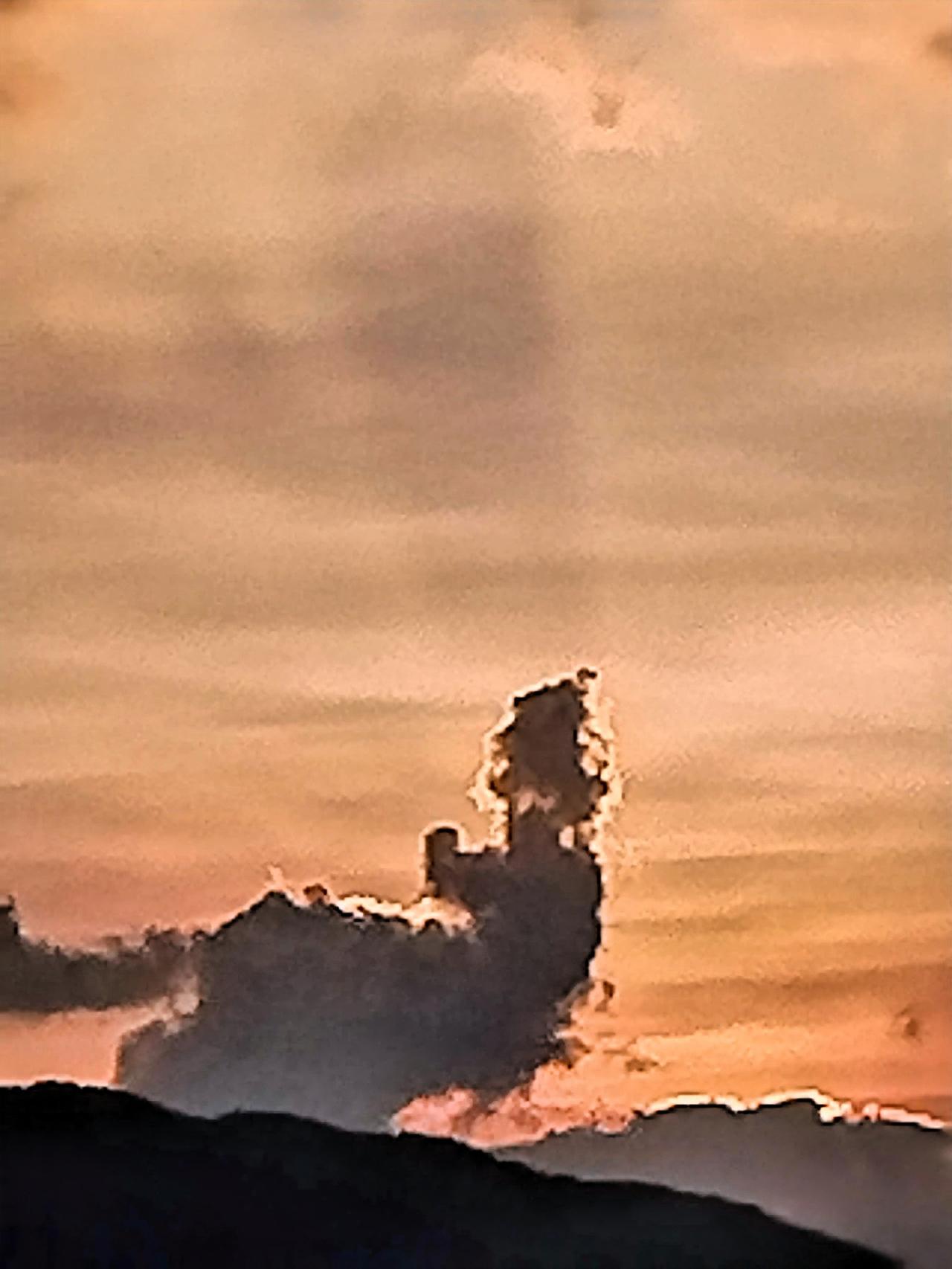 大自然的魅力，夕阳下创造出壮丽。