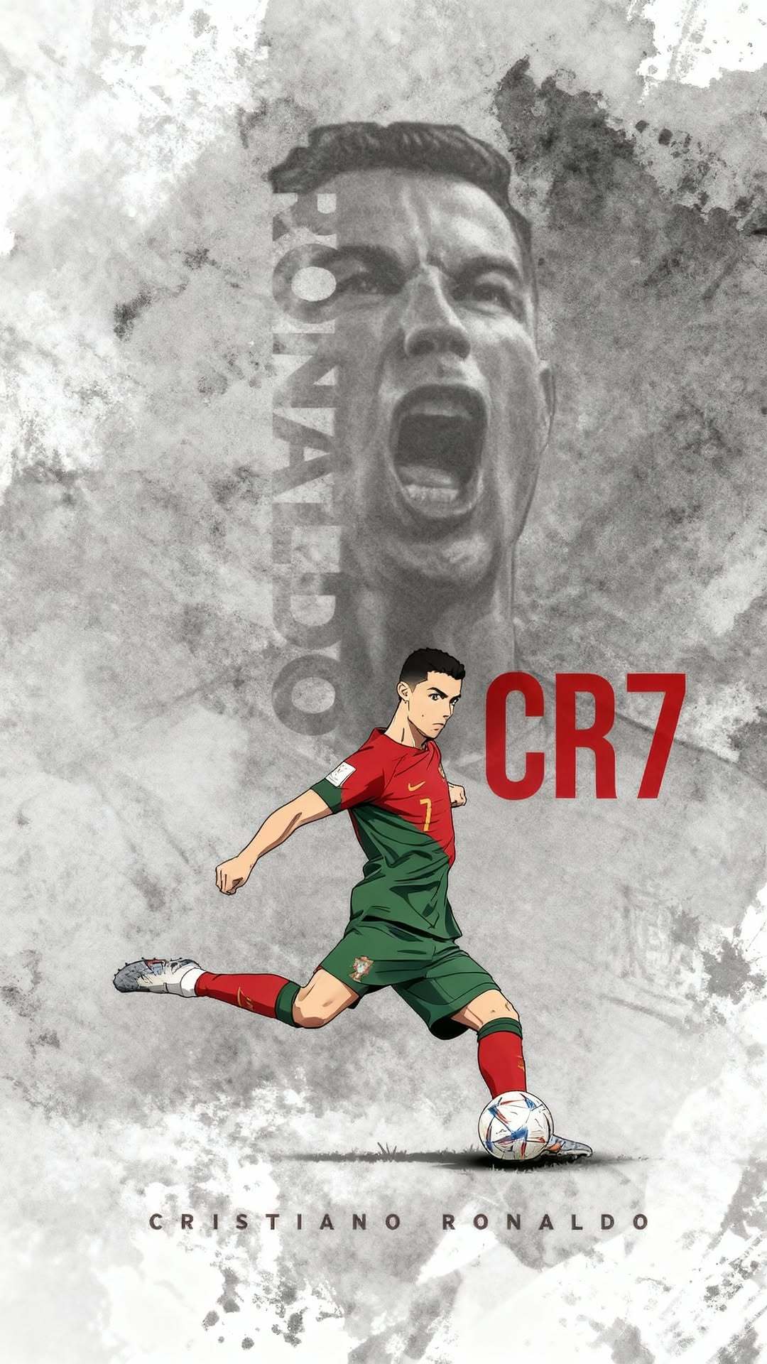 C罗c罗 漫版壁纸·生涯经典瞬间 