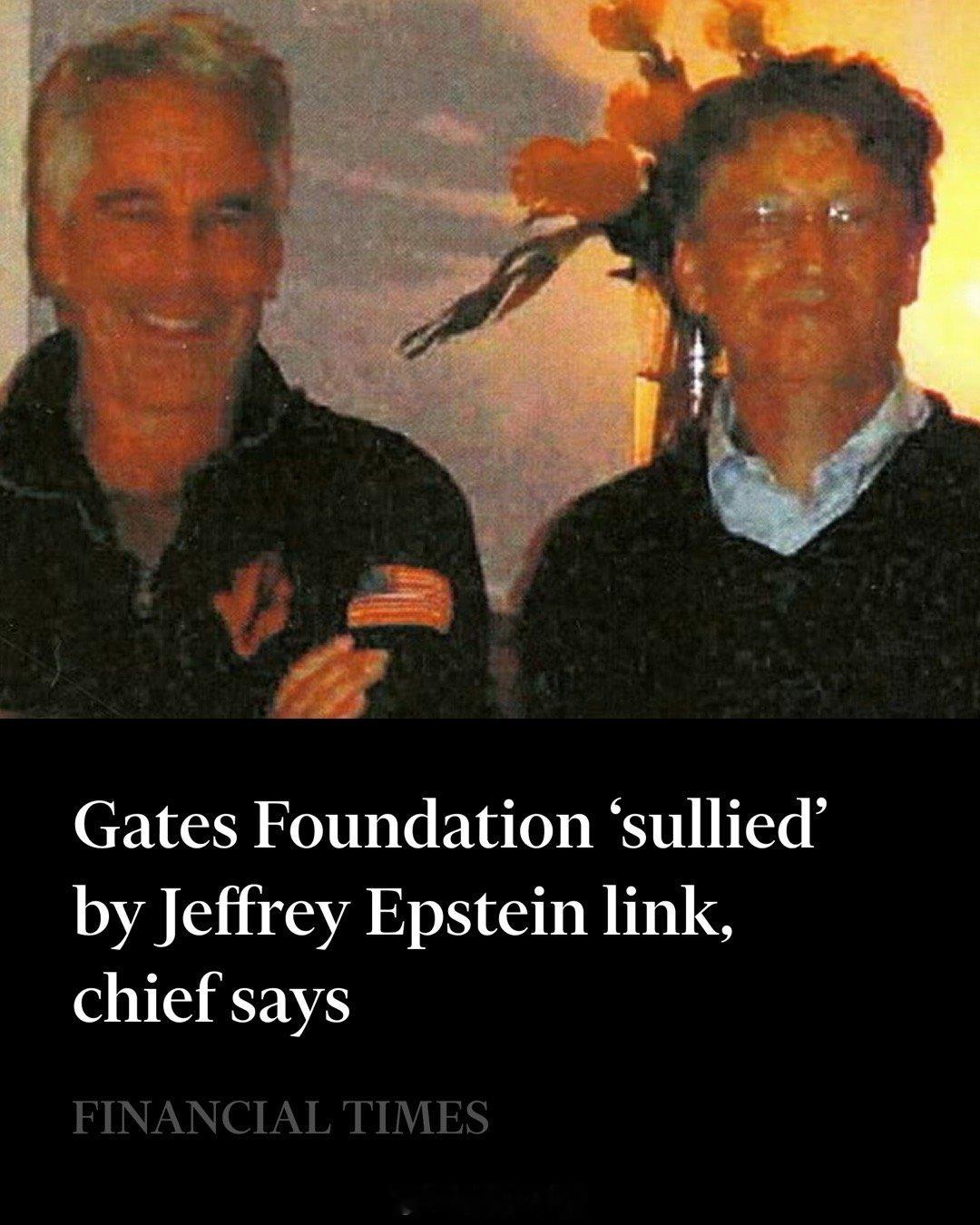 盖茨基金会首席执行官马克·苏兹曼（Mark Suzman）坦言，由于机构与已故性