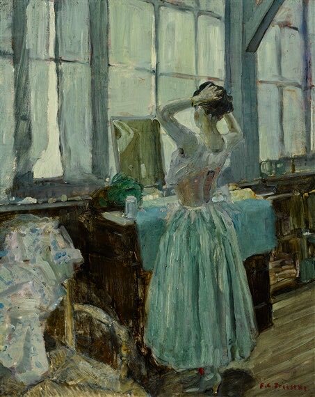 梳妆，1905年，美国画家Frederick Carl Frieseke 