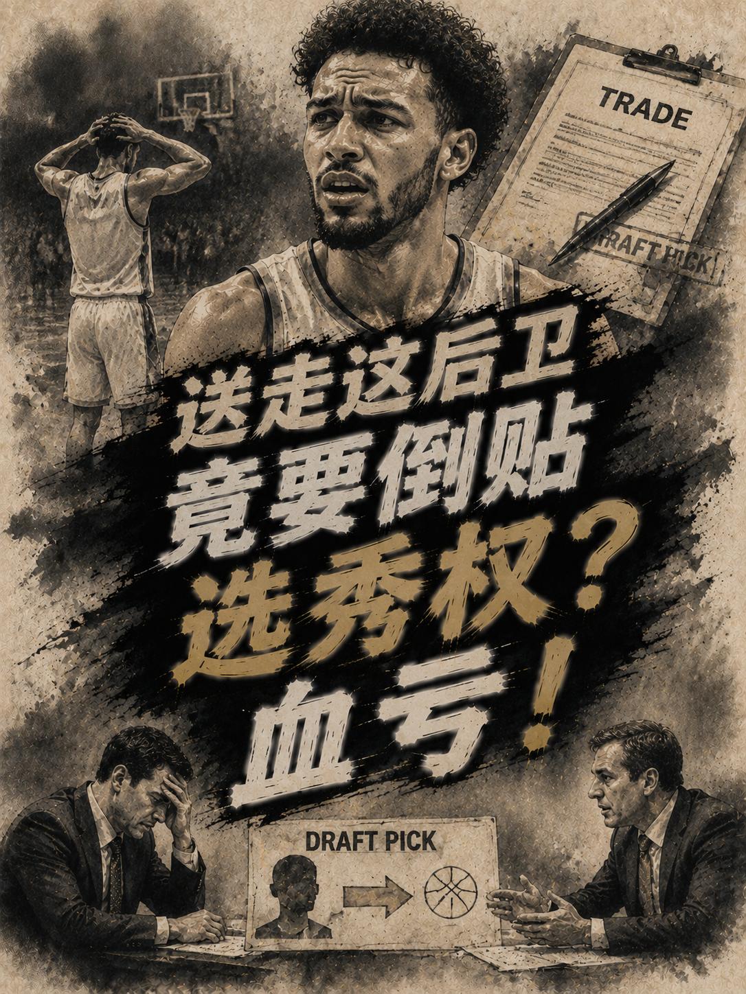 这次真的血亏，因为多支球队都达成了一个共识，如果他们想要将这位后卫送走的话，竟然