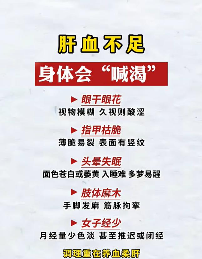 眼干指甲脆，多半是肝血亏虚