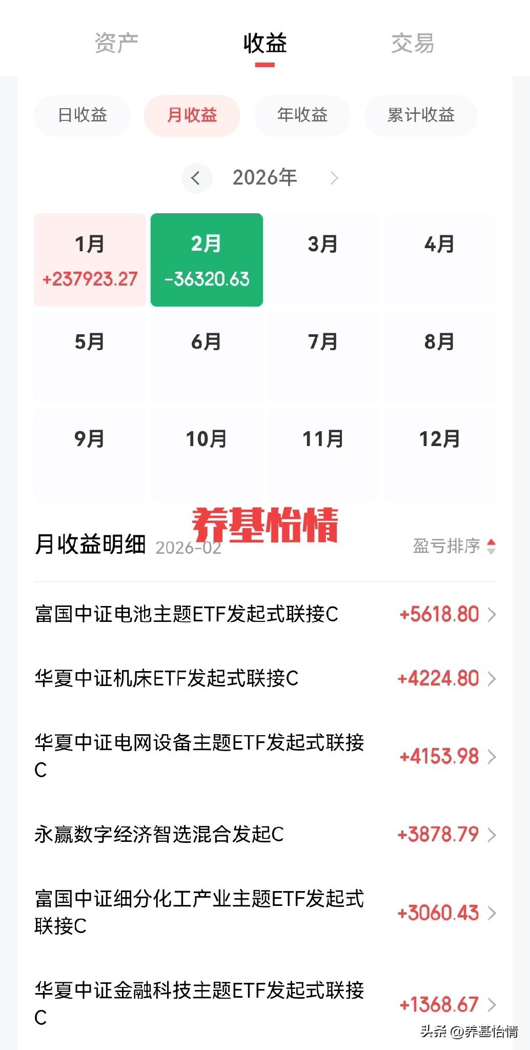 二月还是亏了3.6W，恒生科技拖了后腿！