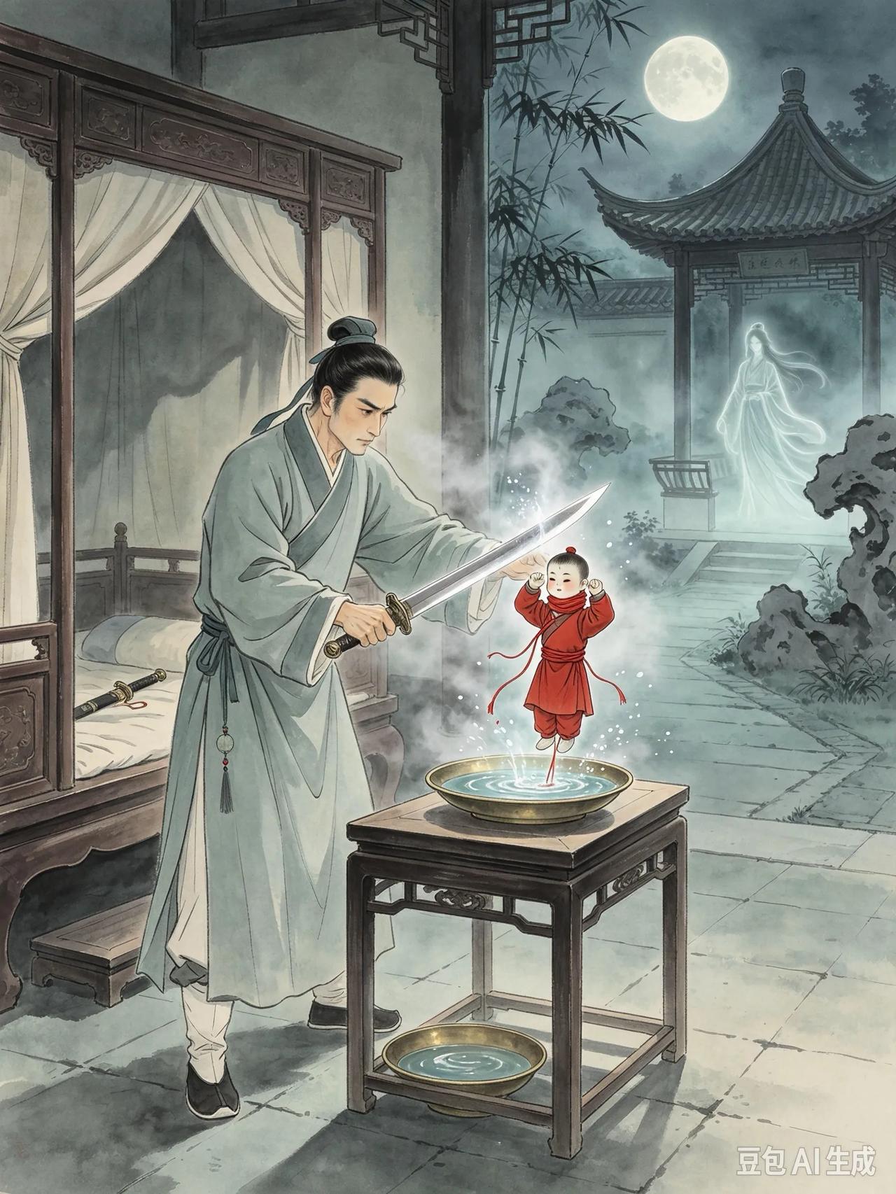 清朝高贡生是淄川人，刚成亲不久，就得了一种头晕病，一发作就直挺挺倒下，不省人事。