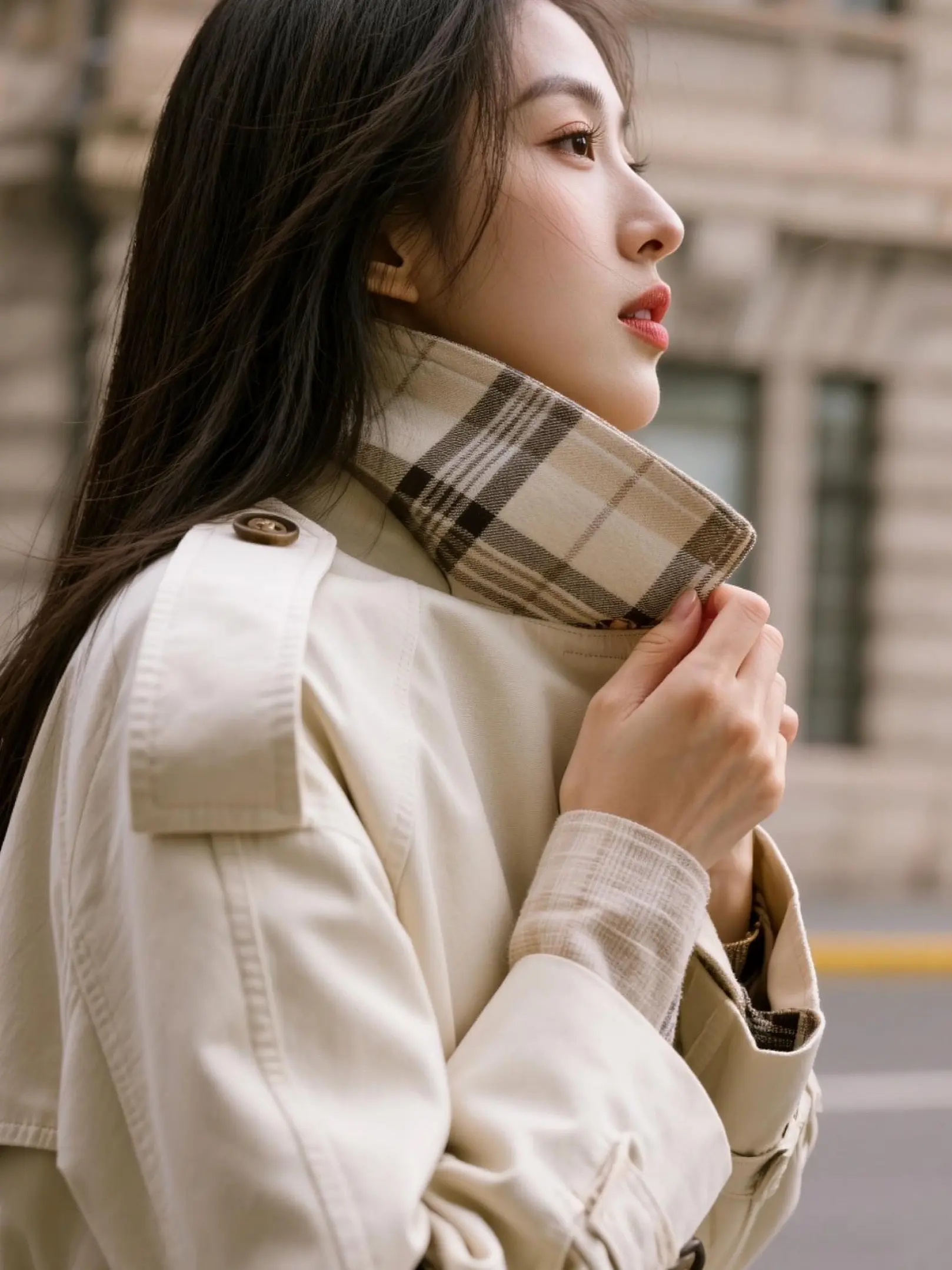 AI英伦风街拍 随变ai随便玩 ai创作 用ai创作打开春天 玩法合伙人计划