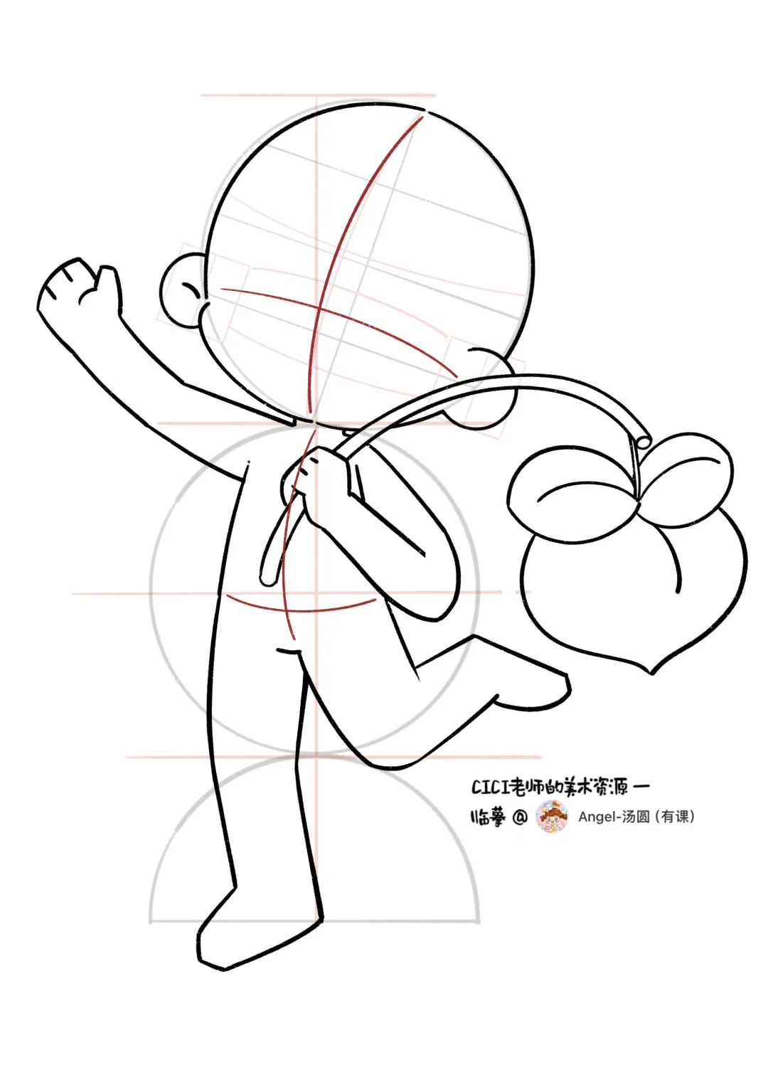 儿童画｜古风主题人物团练10