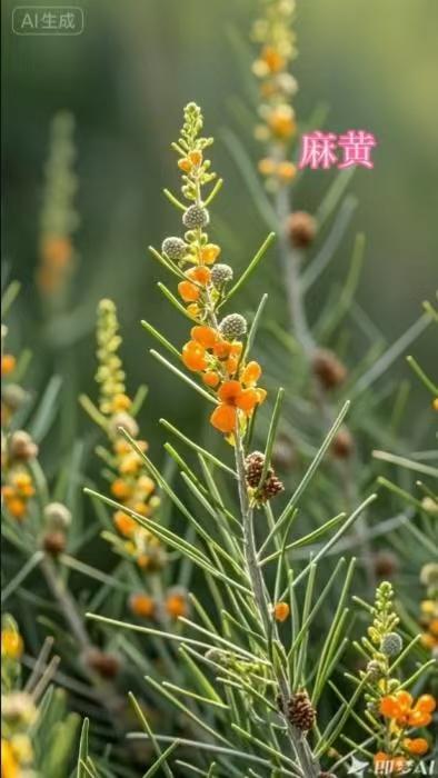 中草药六：【麻黄：传统药材中的“呼吸守护神”】

麻黄，作为中药材中的重要药材之