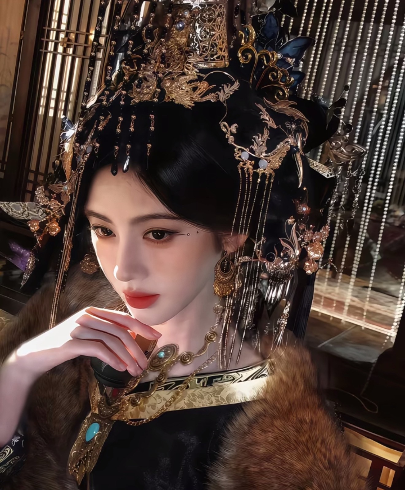 鞠婧祎告黑 cr 祎颗小圆子【鞠婧祎】“这凤冠我自然会戴 且这皇位 也得是我坐”