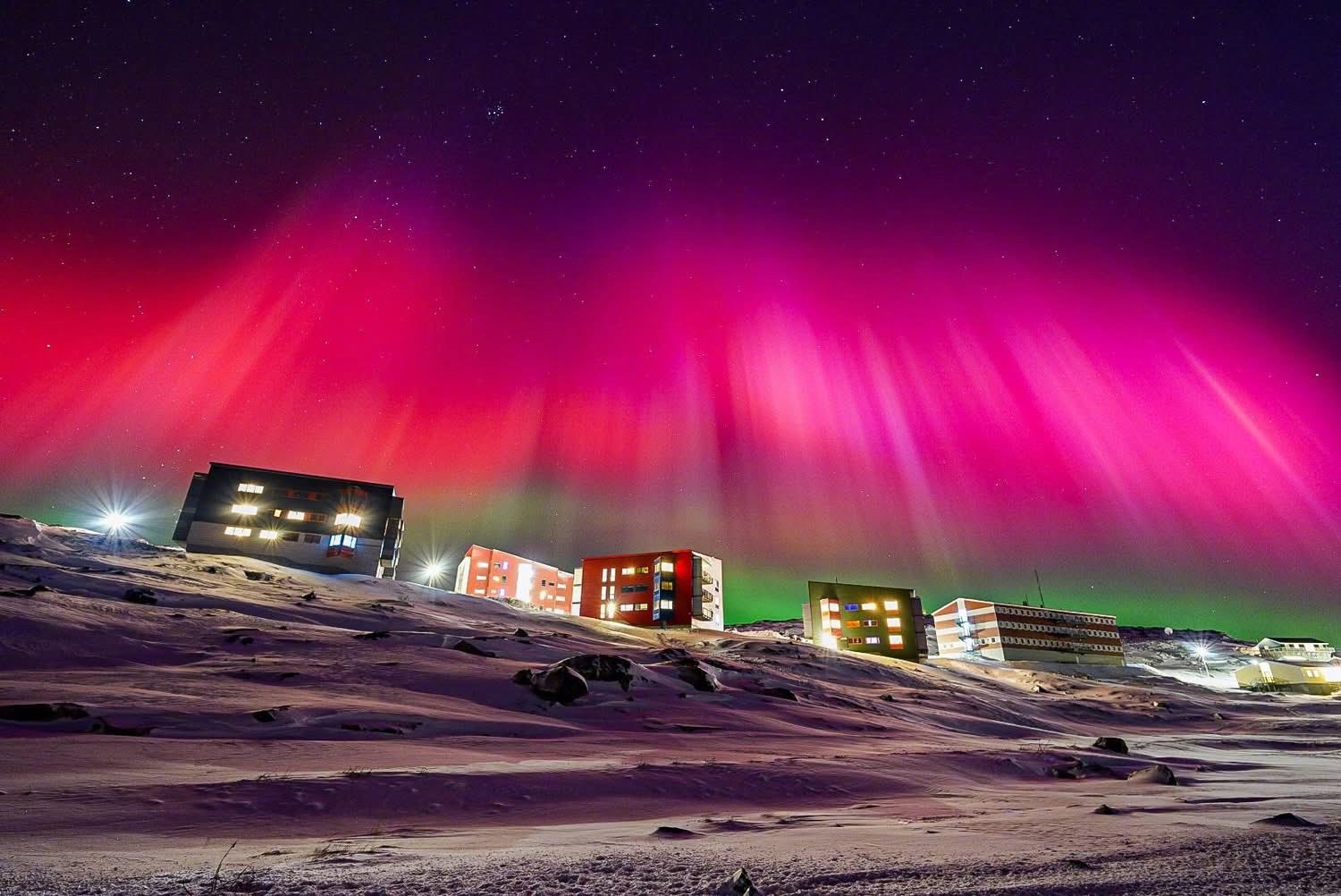 1月20日，南格陵兰岛卡科托克的北极光（📸: Josefsen photo） 