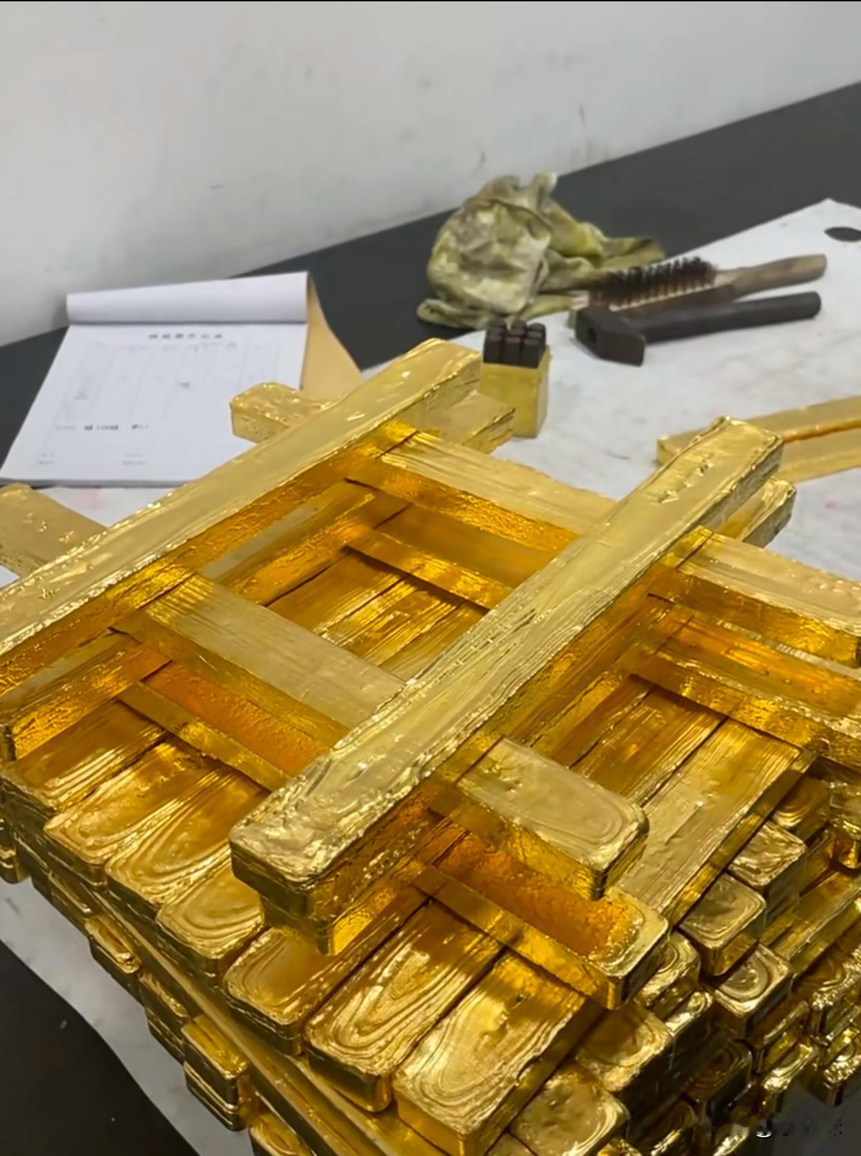 给大家看看上亿的黄金，也就这么一点