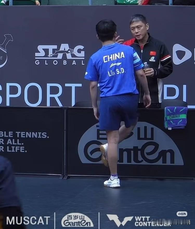 多哈球星挑战赛结束后，王皓和邱贻可回北京了，志强和李大成教练继续跟赛马斯喀特站的