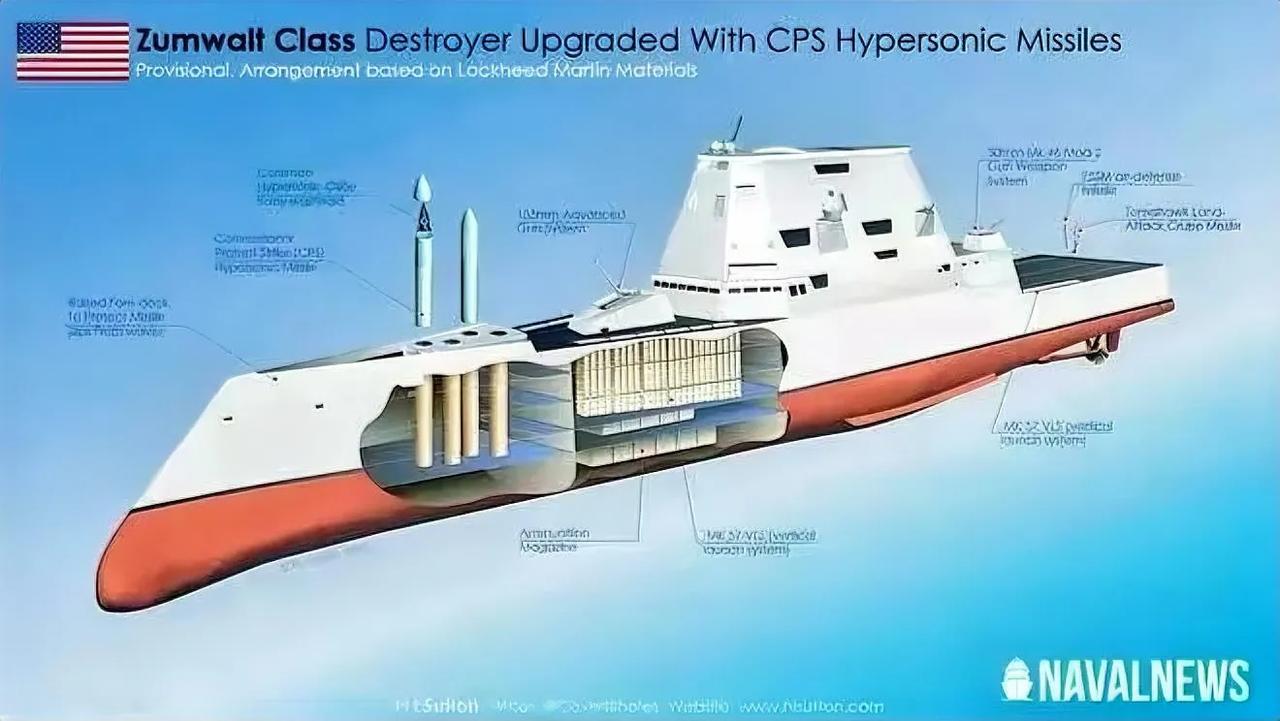 根据五角大楼周二的公告，将在导弹驱逐舰“猪姆沃尔特”号（USS Zumwalt，