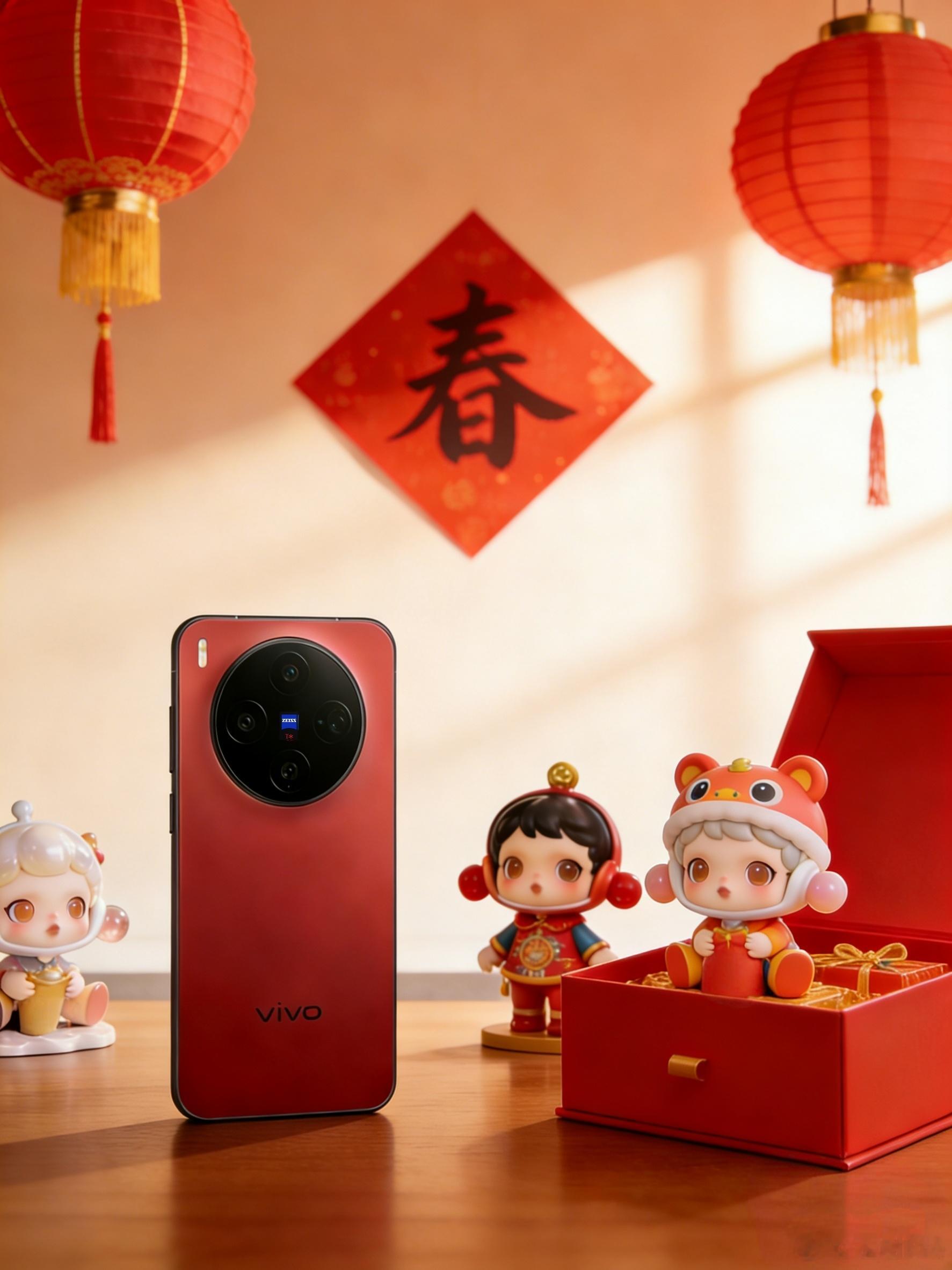 vivo X300 好运红 新配色！红红火火过大年 深圳