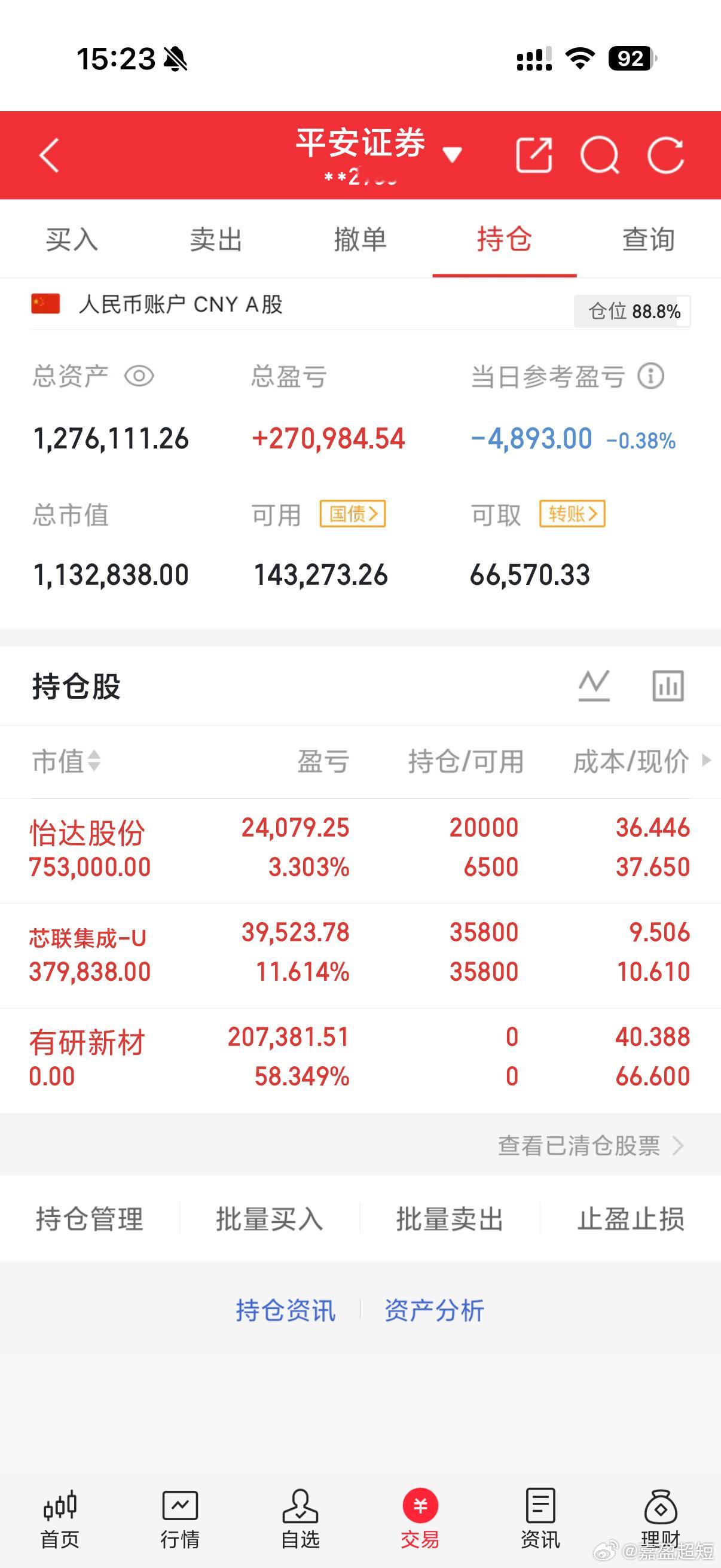 用50万本金一年目标做到500万实盘记录（实力见证，拒绝马后炮！！！（第22天）