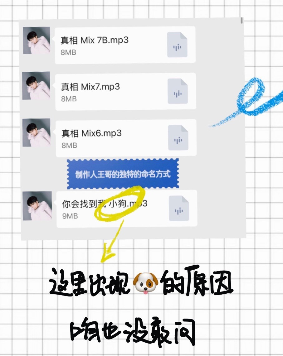 明明可以有直接加数字/字母等更简单方便快捷的命名方式（其他歌也确实是这样命名的）