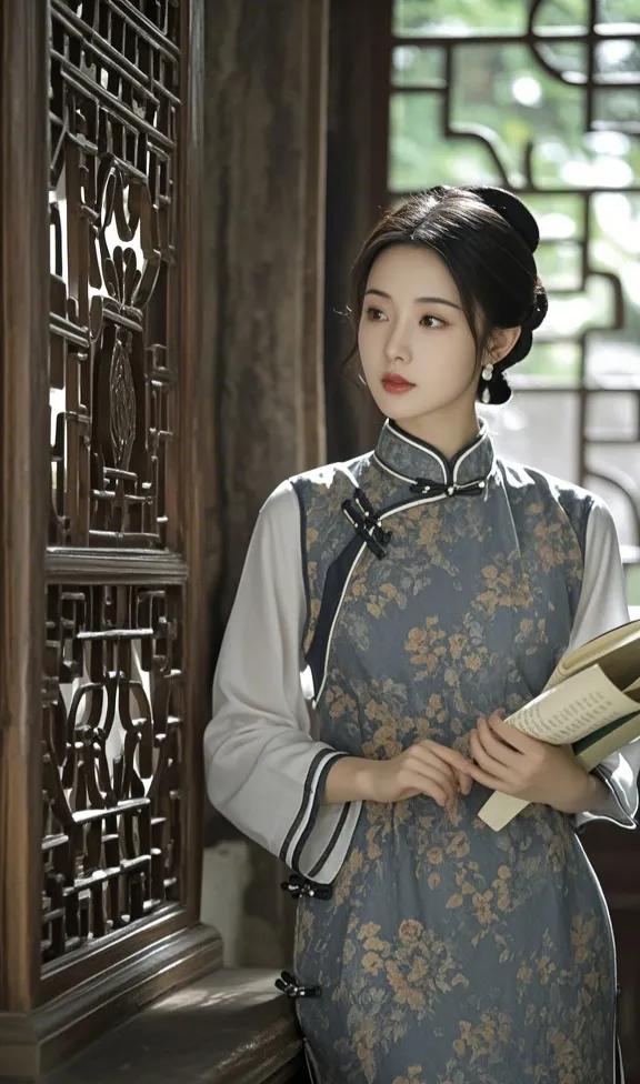 请欣赏下面这一组旗袍美女图，你觉得图中的女子更像是小家碧玉、大家闺秀还是旗袍美妇