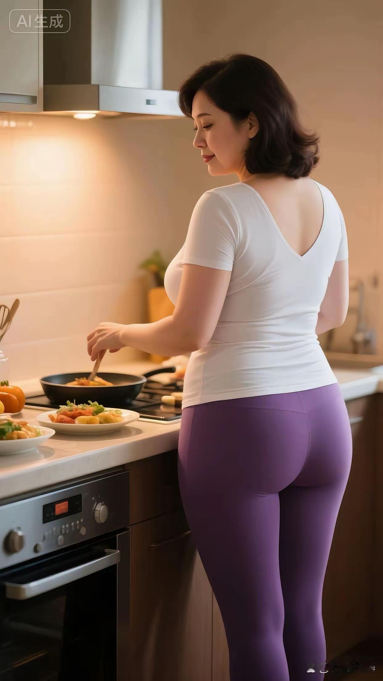 清江引·紫衣厨韵
紫衣倩影庖厨入，
妙技烹鲜馥。
素手菜蔬翻，
金勺汤羹漉。
香