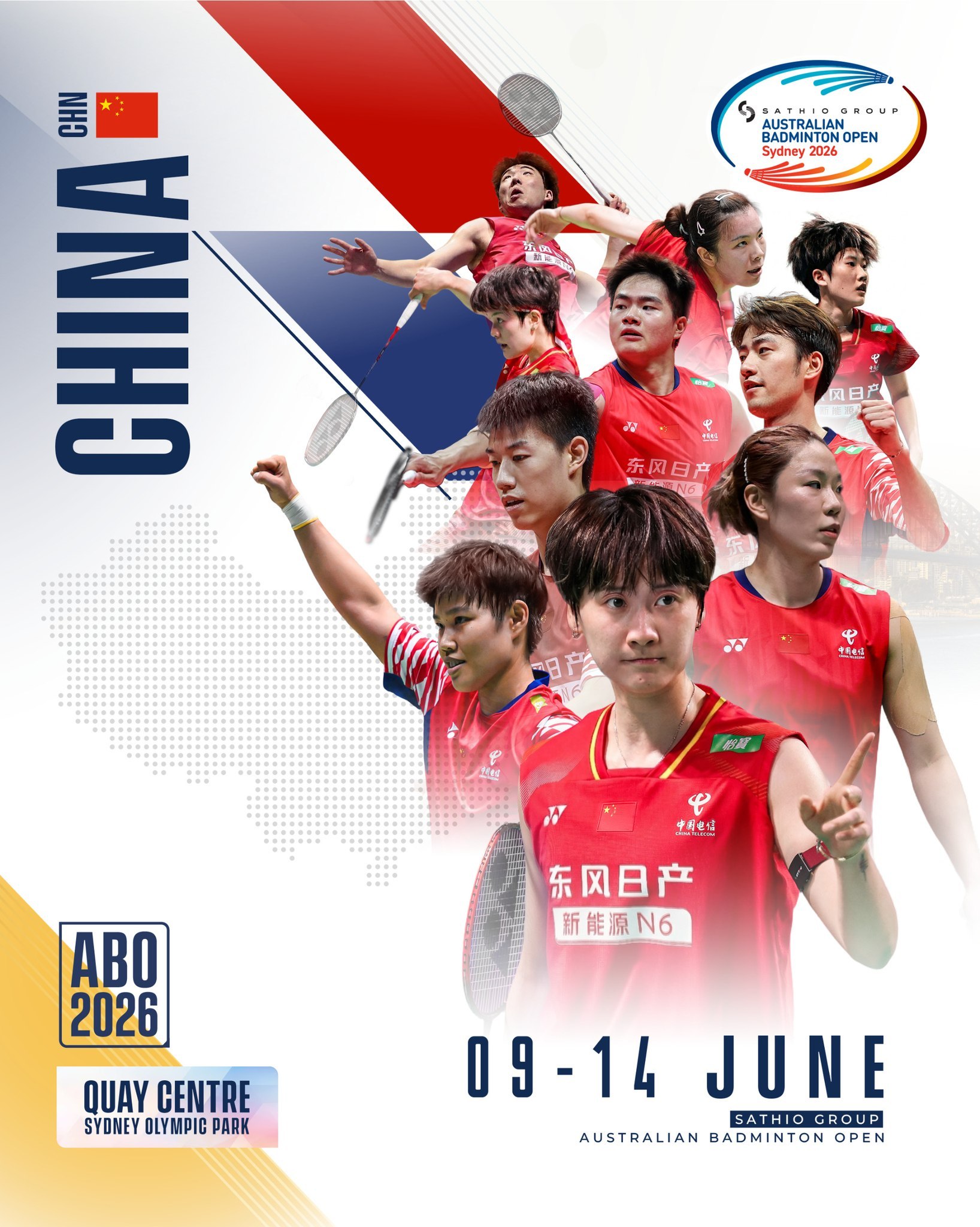 梁王驾到梁王组合 梁王加油 2026澳大利亚公开赛官方预热海报，期待梁王©️au